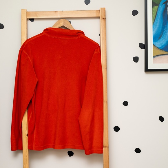 L.L. Bean Quarter Zip Fleece Long Sleeve Pullover Sweater - Picture 5 of 9